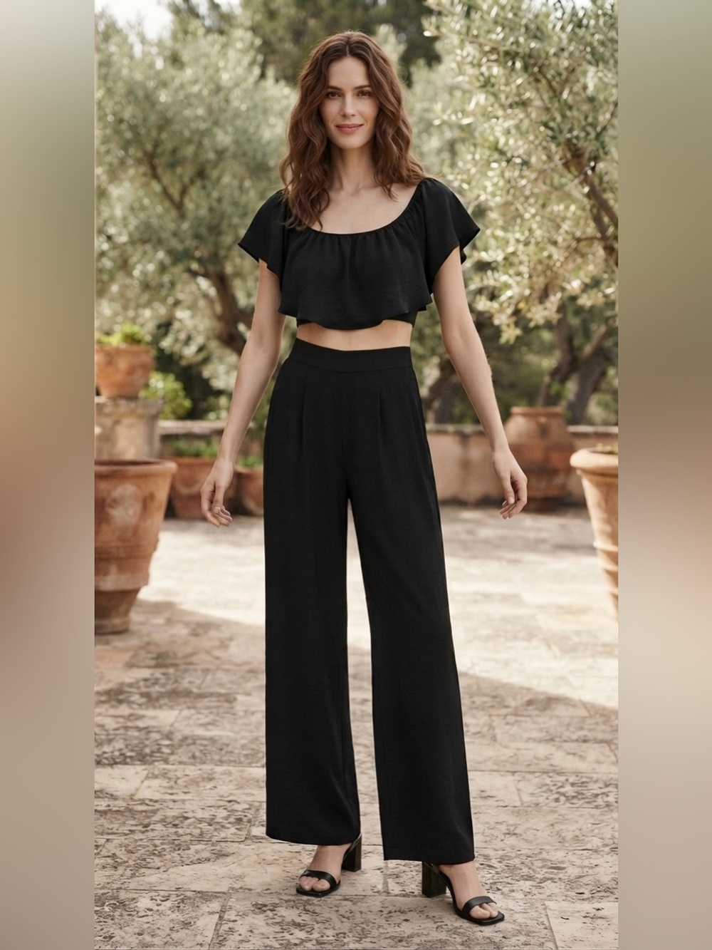 Women’s Black Tory Two Piece with Tube Top